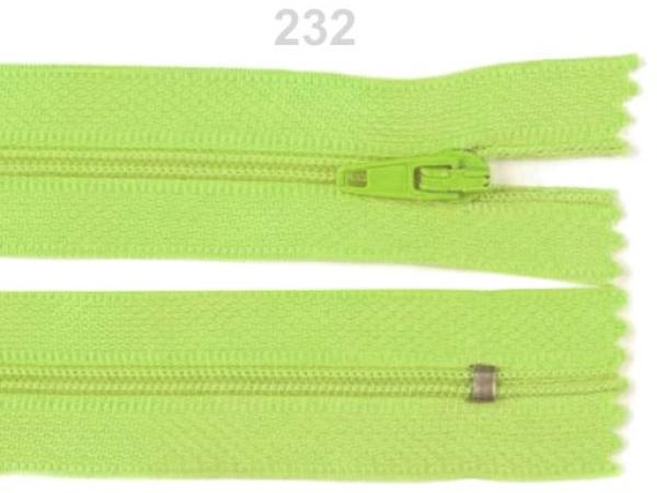 Reißverschluss Spirale Breite 3 mm Länge 20 cm pinlock Heugrün